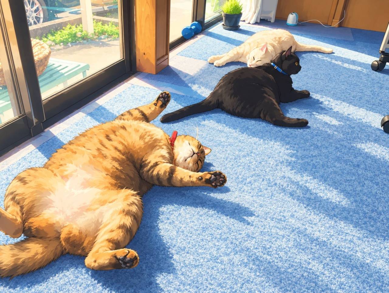 猫さんはお昼寝中^_^