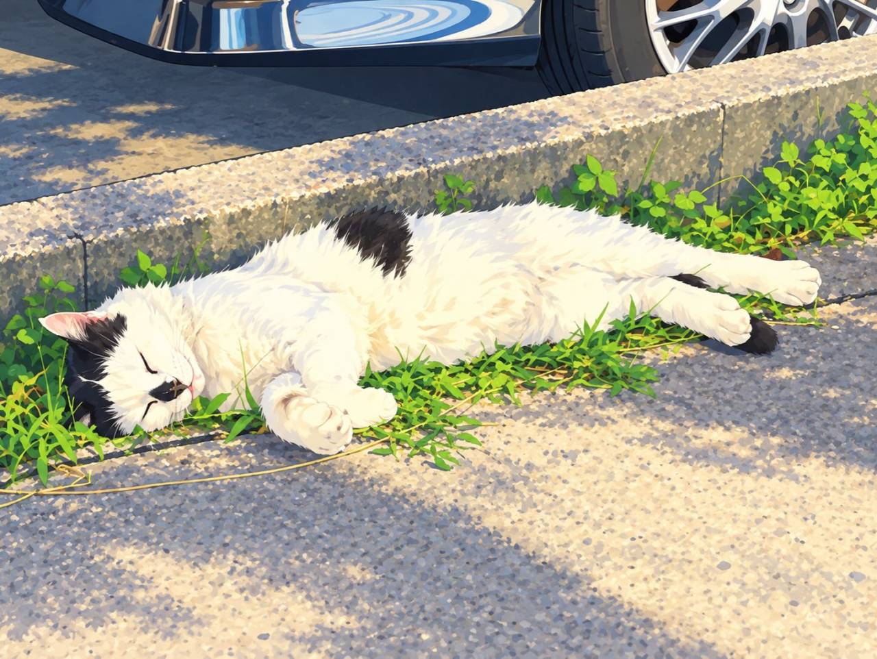 猫さんはお昼寝中^_^